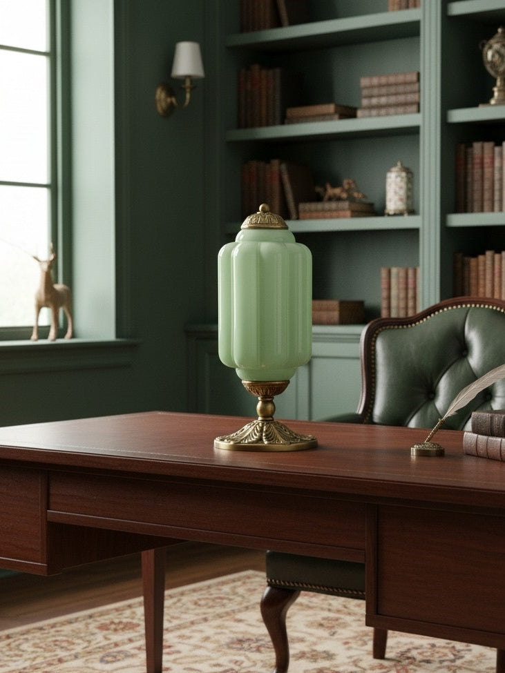 Vintage Glas Eloise Tischlampe