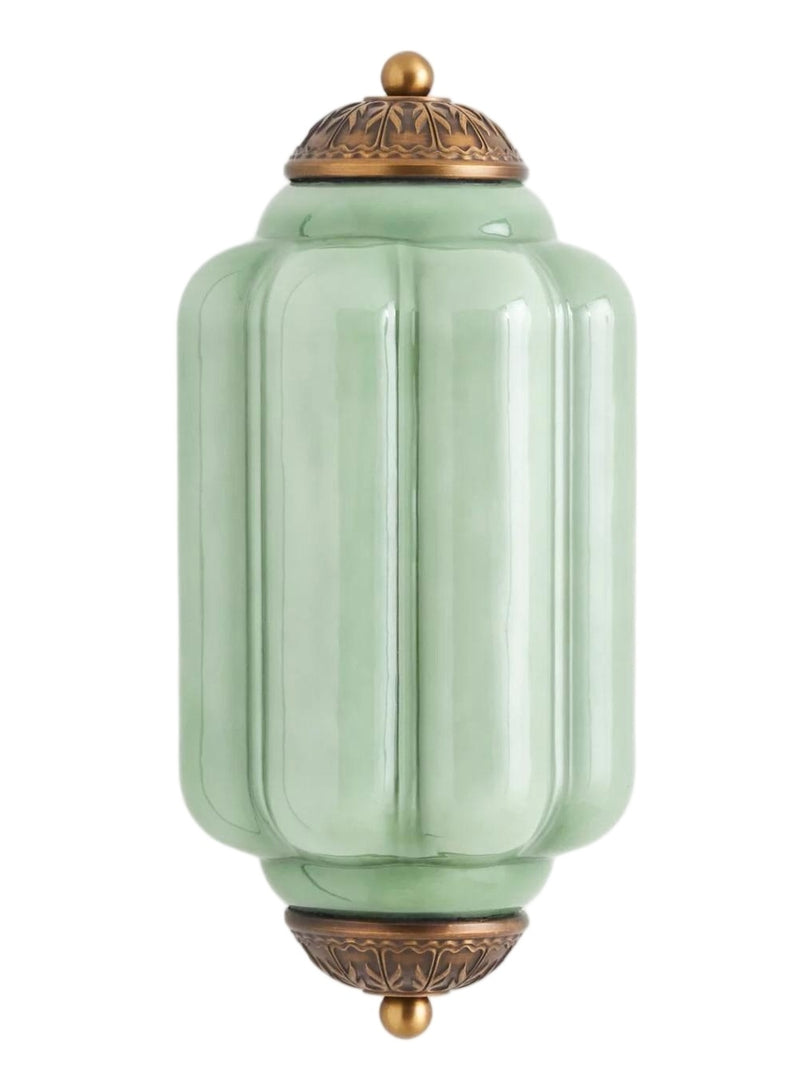 Vintage Milk Glass Flush Eloise Wall Sconce for Bedside Hallway