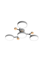 Load image into Gallery viewer, Multihead Disc Morandi Color Branch Ceiling Light
