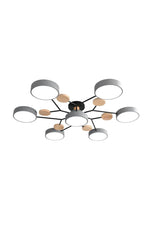 Load image into Gallery viewer, Multihead Disc Morandi Color Branch Ceiling Light
