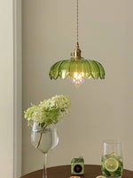 Bild in der Galerieansicht laden, Retro Tulpen Glas Pendelleuchte
