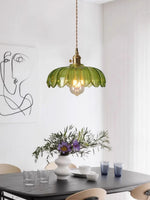 Bild in der Galerieansicht laden, Retro Tulpen Glas Pendelleuchte
