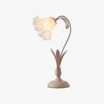 Load image into Gallery viewer, Verdoma Lily Flower Adjustable Table Lamp with Elegant Floral Shade for Bedroom and Living Room