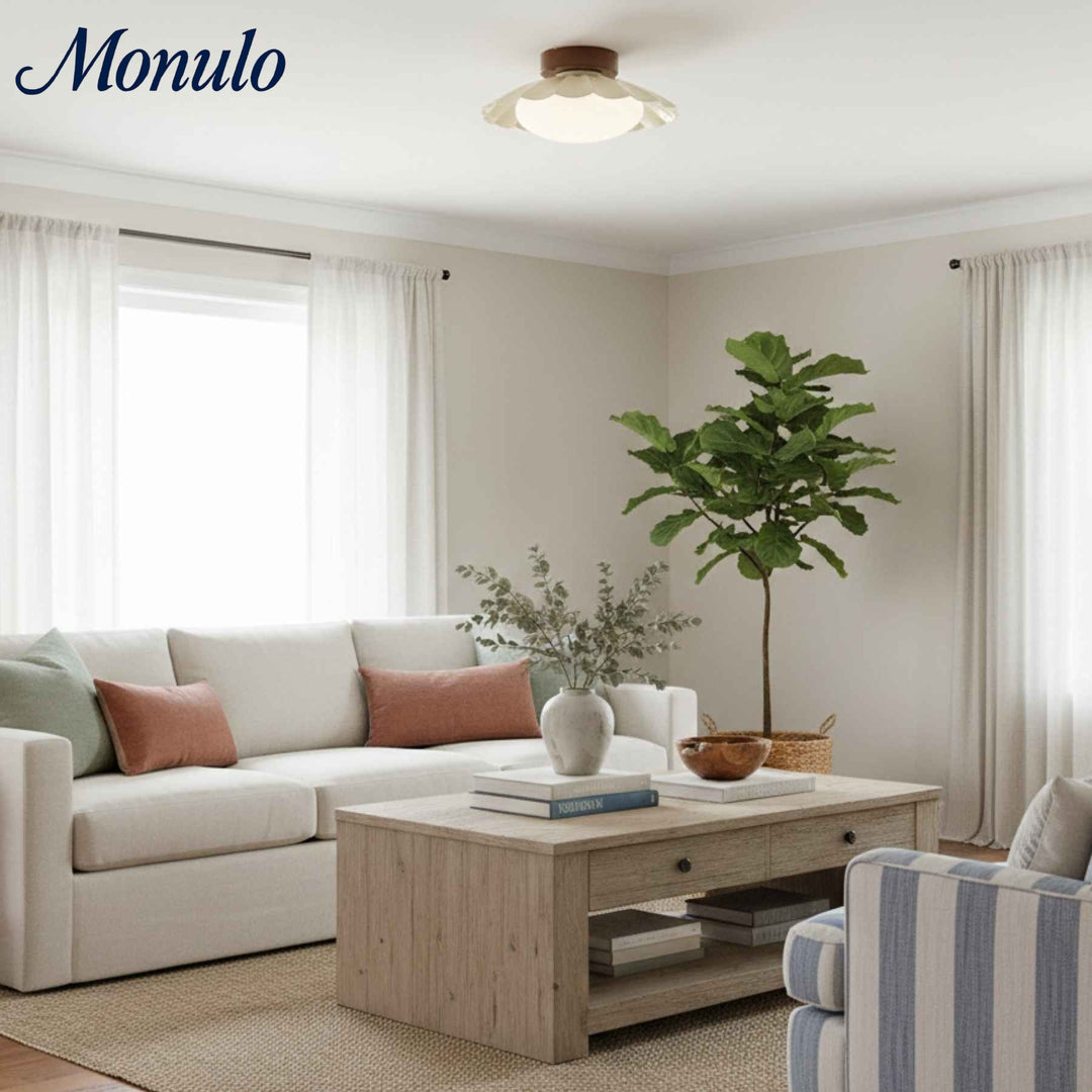 Lámpara de Techo Nubes de Flores Oribela - Diseño Metálico Moderno y Minimalista para Salas y Dormitorios