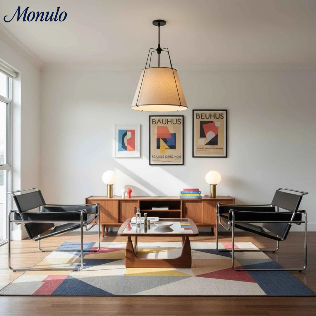 Dumora Modern Minimalist Fabric Tapered Pendant Lamp