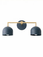 Load image into Gallery viewer, Meito Dome Farmhouse Vanity Wall Sconce – Rustic Bathroom colorful Vanity Light Fixture