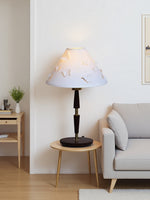 Bild in der Galerieansicht laden, Vintage Schmetterling Tischlampe mit Stoffschirm
