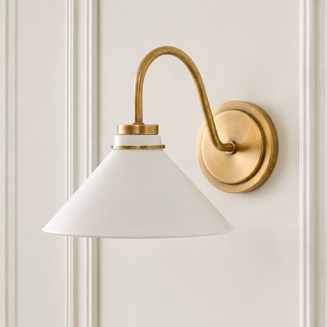 Aurenza Gebogene Arm Globe Wandlampe – Moderne Industrielle Wandleuchte für Badezimmer, Schlafzimmer und Flur