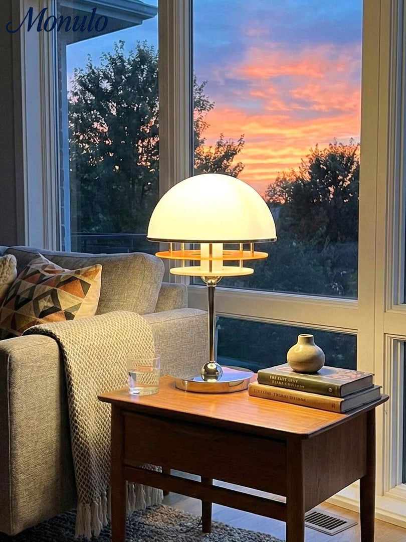 Sunset Bauhaus Vintage Stil Acryl Sonnenuntergang Tischlampe - AFTERGLOW S2