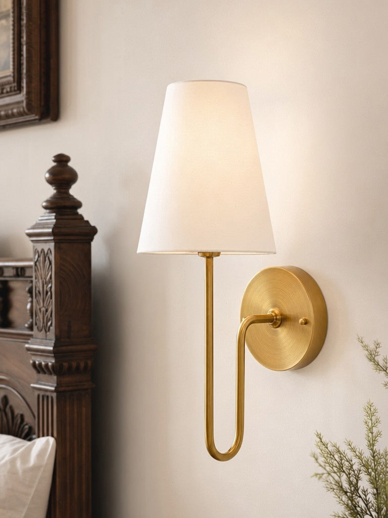 Organische Glas-Scoop-Wandlampe – Minimalistische Moderne Dekorative Ambient-Wandleuchte für Wohnzimmer