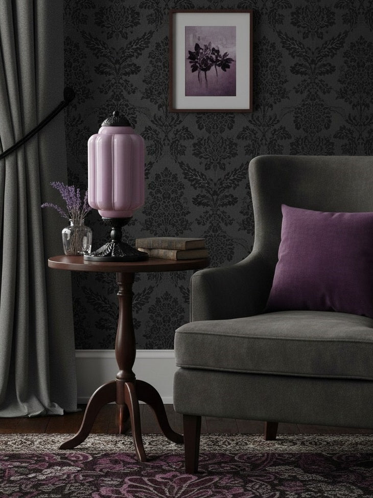 Vintage Glas Eloise Tischlampe