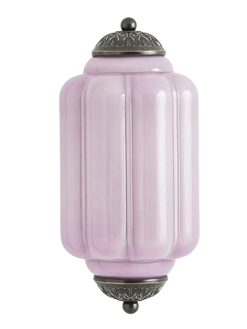Vintage Milk Glass Flush Eloise Wall Sconce for Bedside Hallway