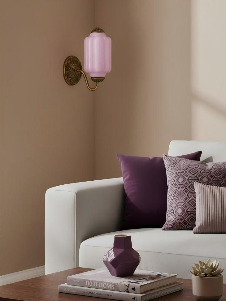 Vintage Milk Glass Sconce Bedside Hallway Eloise Wall Sconce