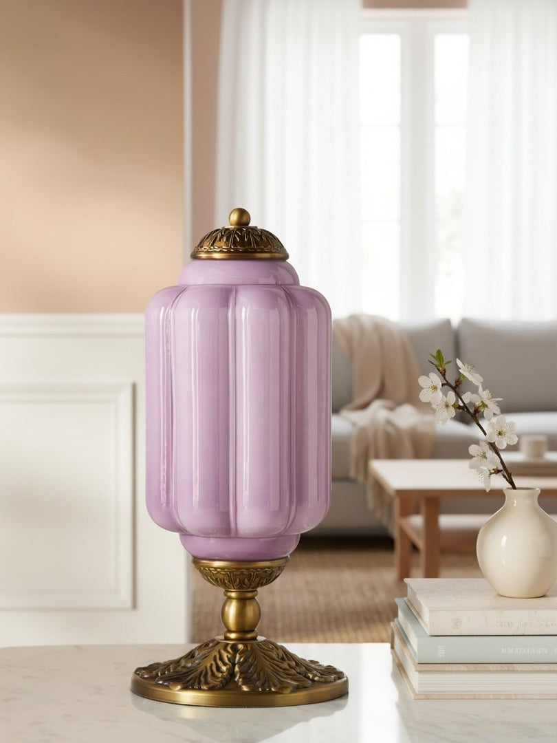 Lámpara de mesa LED Eloise de cristal vintage