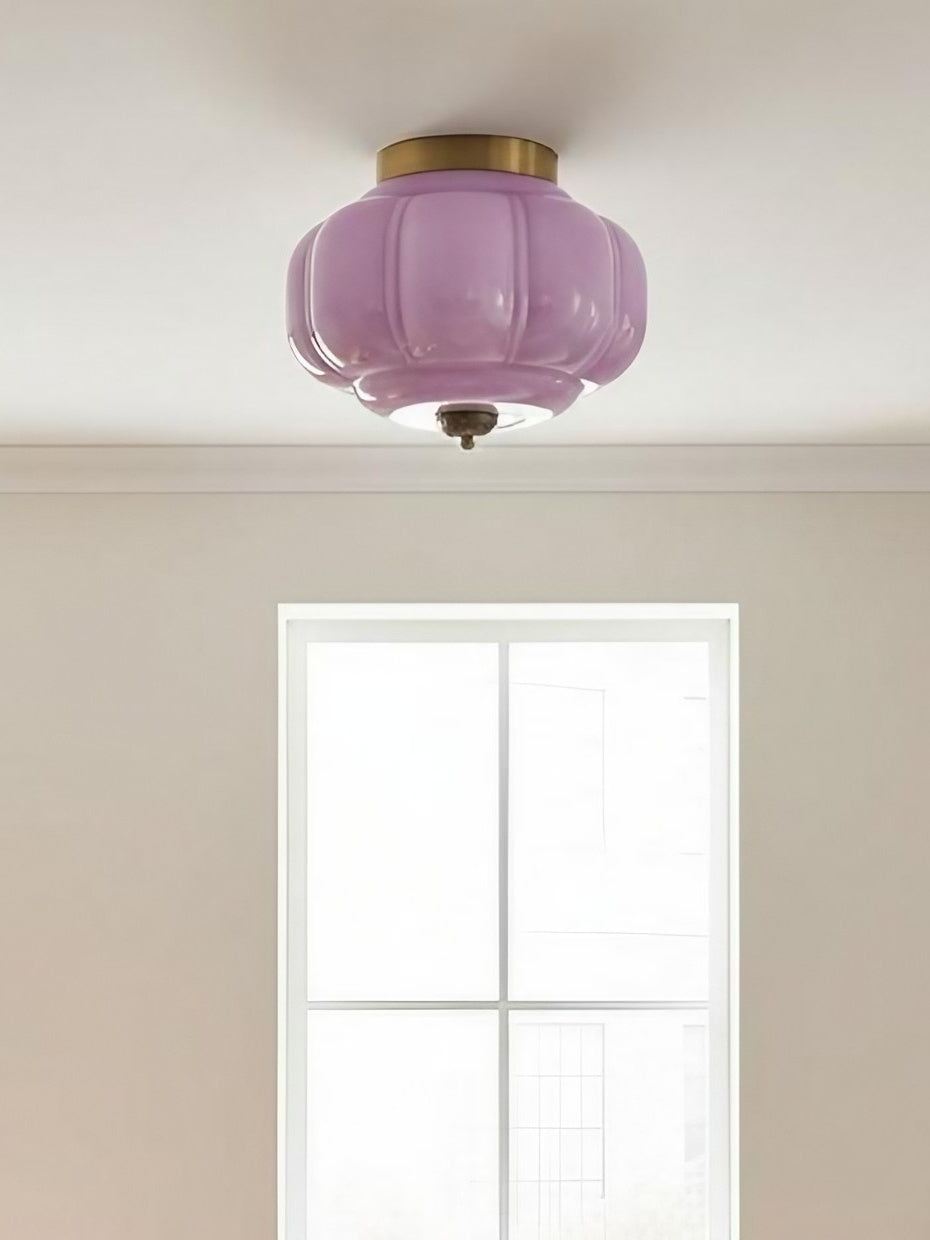 Retro Milk Semi Flush Mount Eloise Ceiling Light