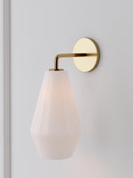Load image into Gallery viewer, Merin Glass Wall Sconce - Modern Metal Frame for Ambient Lighting
