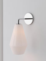 Load image into Gallery viewer, Merin Glass Wall Sconce - Modern Metal Frame for Ambient Lighting
