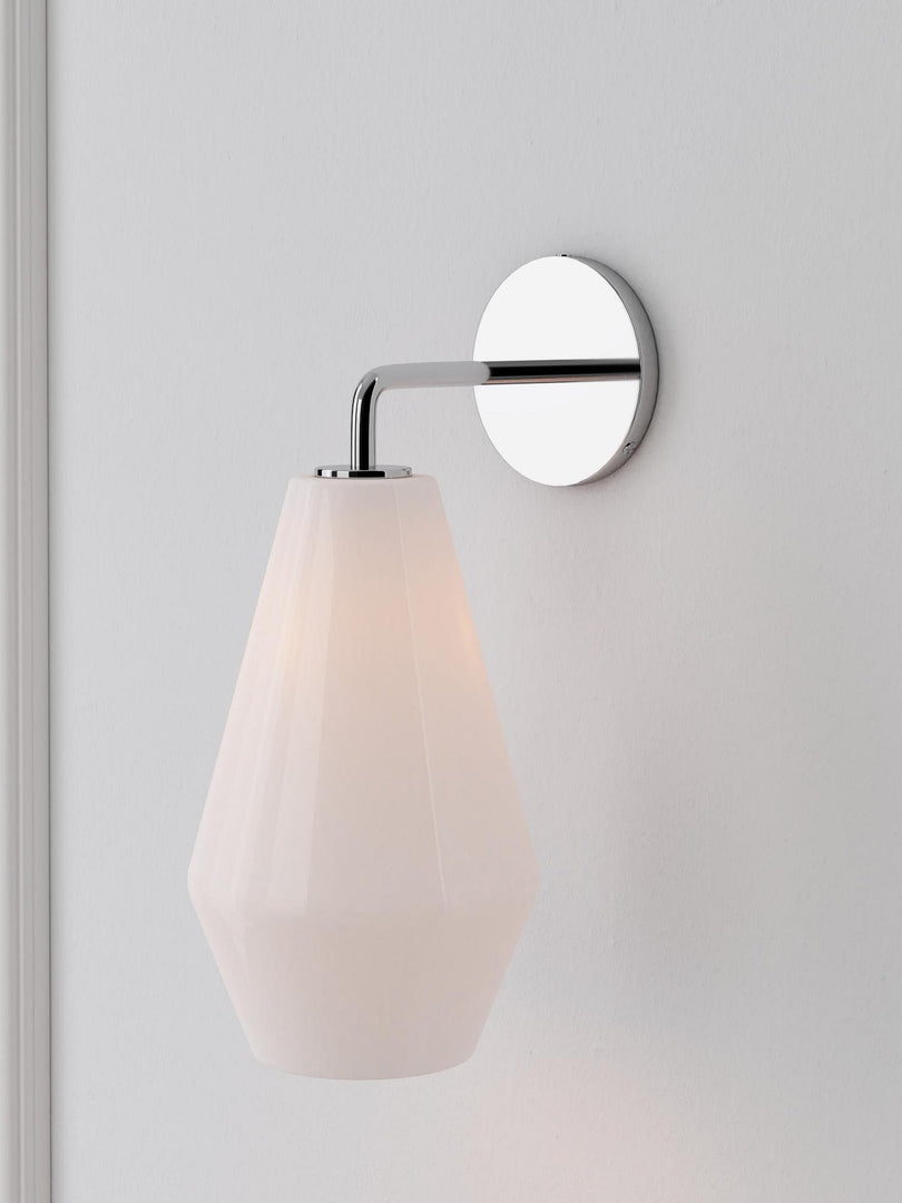 Merin Glass Wall Sconce - Modern Metal Frame for Ambient Lighting
