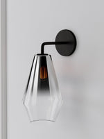 Load image into Gallery viewer, Merin Glass Wall Sconce - Modern Metal Frame for Ambient Lighting
