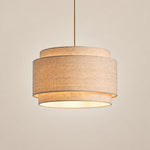 Bild in Gallery-Viewer laden, Modern Linen Drum Pendant Light