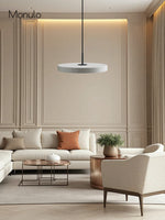 Load image into Gallery viewer, Modern Disc Pendant Light — Nordic Minimalist Fixture for Dining &amp; Kitchen
