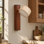 Cargar imagen en el visor de la Galería, Modern Adjustable Travertine Wood Wall Sconce