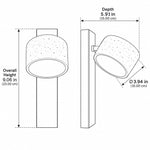 Cargar imagen en el visor de la Galería, Modern Adjustable Travertine Wood Wall Sconce