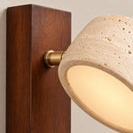 Cargar imagen en el visor de la Galería, Modern Adjustable Travertine Wood Wall Sconce