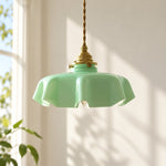 Cargar imagen en el visor de la Galería, Lámpara colgante con flor de inspiración vintage Aluneroa Silueta suave y curva para iluminación interior