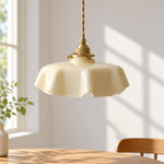 Cargar imagen en el visor de la Galería, Lámpara colgante con flor de inspiración vintage Aluneroa Silueta suave y curva para iluminación interior