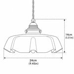 Cargar imagen en el visor de la Galería, Lámpara colgante con flor de inspiración vintage Aluneroa Silueta suave y curva para iluminación interior