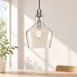 Cargar imagen en el visor de la Galería, Clear Glass Cord Pendant