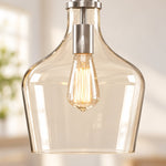 Cargar imagen en el visor de la Galería, Clear Glass Cord Pendant