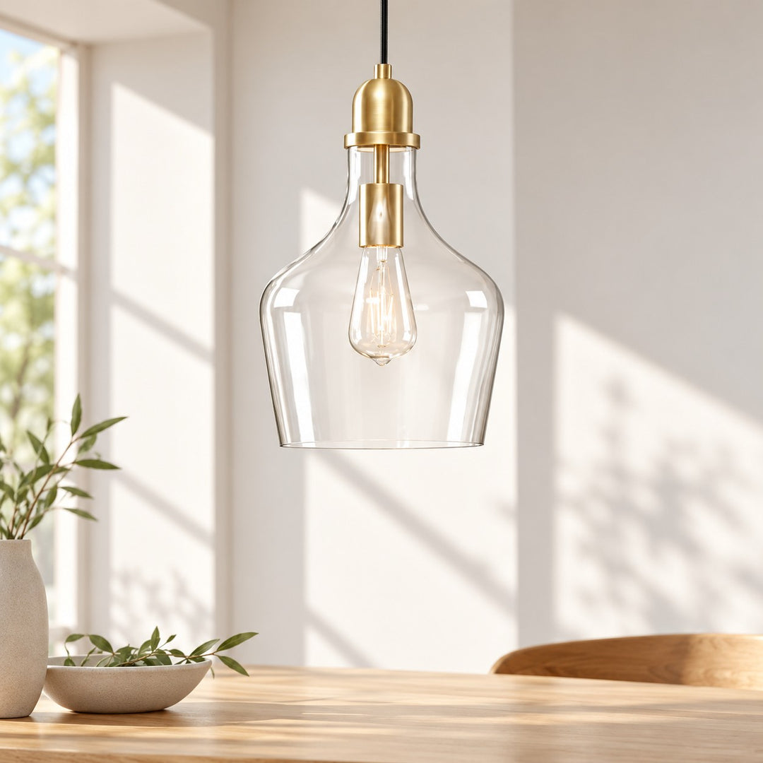 Clear Glass Cord Pendant
