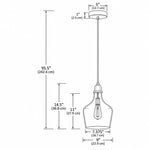 Cargar imagen en el visor de la Galería, Clear Glass Cord Pendant