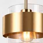 Charger l'image dans la visionneuse de galerie, Brass and Glass Cylinder Pendant