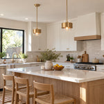 Charger l'image dans la visionneuse de galerie, Brass and Glass Cylinder Pendant