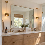 Charger l'image dans la visionneuse de galerie, Brass and Glass Cylinder Pendant