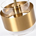 Charger l'image dans la visionneuse de galerie, Brass and Glass Cylinder Pendant