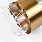 Charger l'image dans la visionneuse de galerie, Brass and Glass Cylinder Pendant