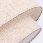 Charger l'image dans la visionneuse de galerie, Two-Tier Linen Drum Pendant