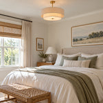 Charger l'image dans la visionneuse de galerie, Two-Tier Linen Drum Pendant