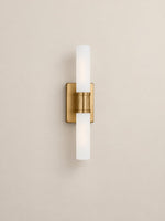 Load image into Gallery viewer, Modern Double Tube Opal Glass Wall Sconce