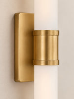Load image into Gallery viewer, Modern Double Tube Opal Glass Wall Sconce