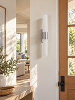 Load image into Gallery viewer, Modern Double Tube Opal Glass Wall Sconce