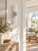 Load image into Gallery viewer, Modern Double Tube Opal Glass Wall Sconce