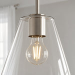 Cargar imagen en el visor de la Galería, Modern Milk Clear Glass Cone Pendant Light