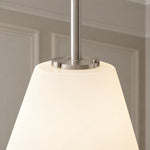 Cargar imagen en el visor de la Galería, Modern Milk Clear Glass Cone Pendant Light