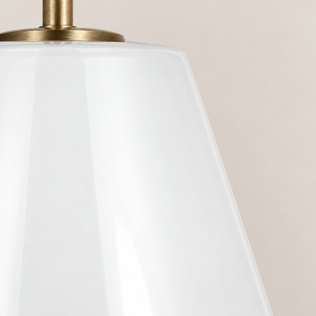 Modern Milk Clear Glass Cone Pendant Light
