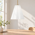 Cargar imagen en el visor de la Galería, Modern Milk Clear Glass Cone Pendant Light
